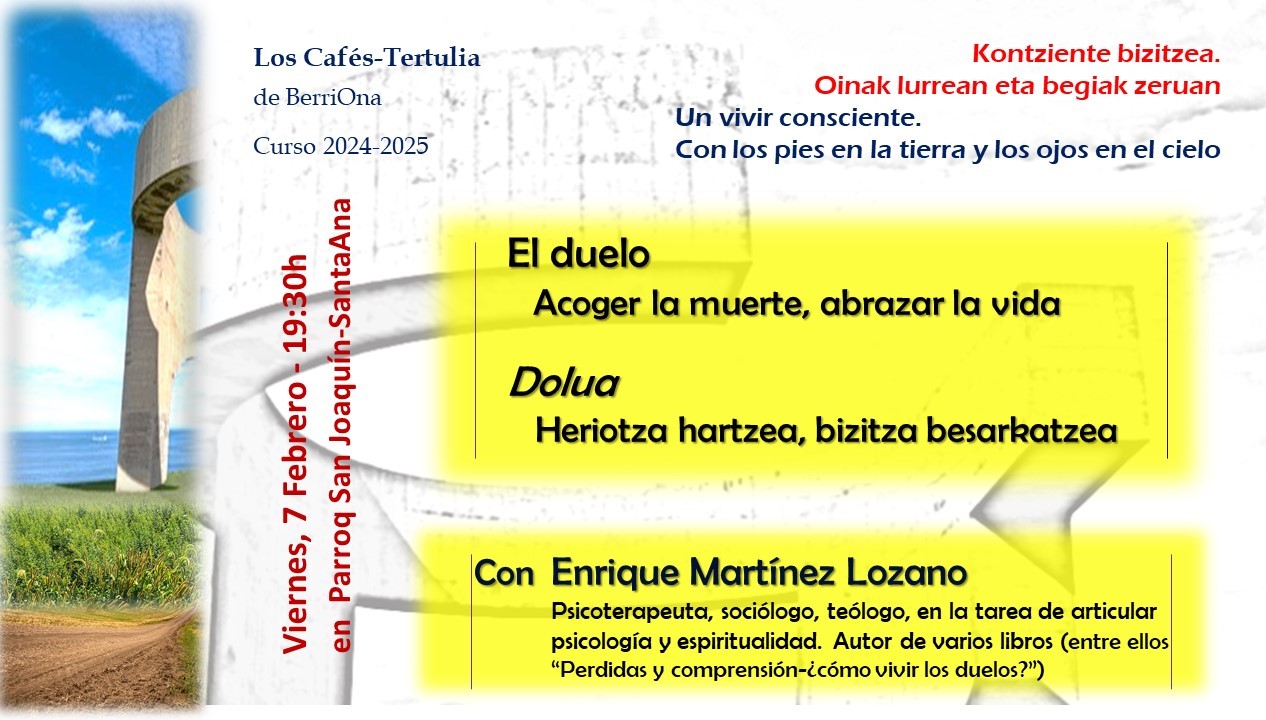 imagen El Duelo, Café-Tertulia con Enrique Mtz Lozano